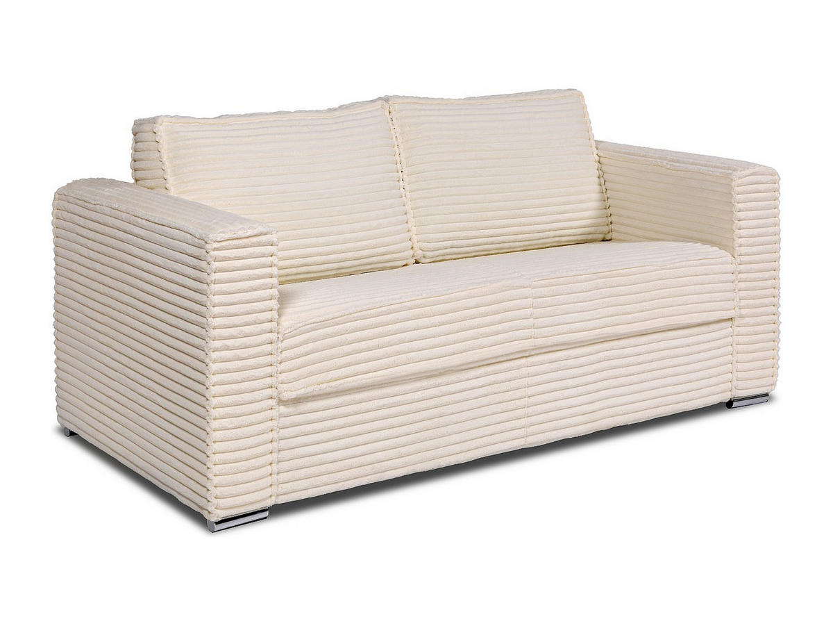 SCHLAFSOFA - 3 Personen - Samt, Stoff - Beige - - Beige, Textil (195/90/223cm) - Vente-Unique