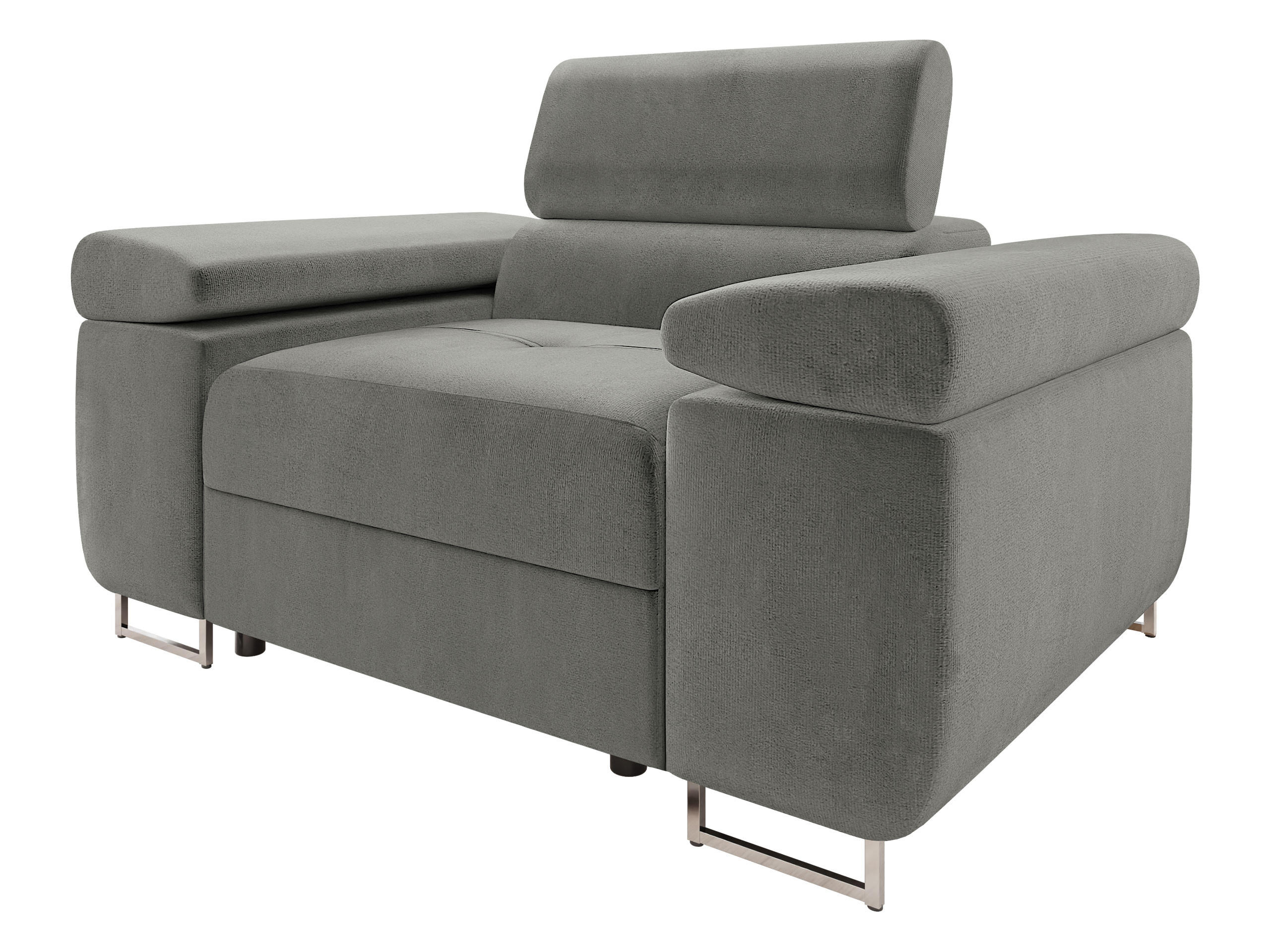 SESSEL Torezio - Grau, Holz/Textil (134/90/102cm) - MIRJAN24