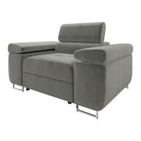 SESSEL Torezio - Grau, Holz/Textil (134/90/102cm) - MIRJAN24