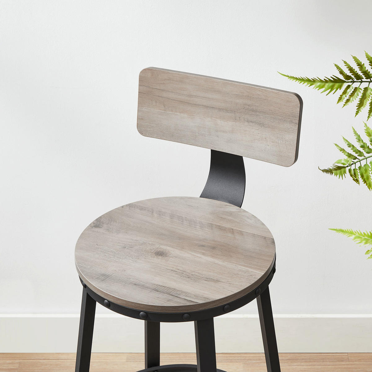 BARSTUHL 2ER-SET - Schwarz, Holzwerkstoff (54/99/54cm) - Hansiro