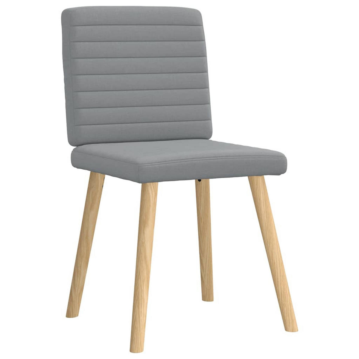 ESSZIMMERSTÜHLE 2 Stk. Hellgrau Stoff 45*54*86cm - Grau, Metall (45/86/54cm) - ZMH