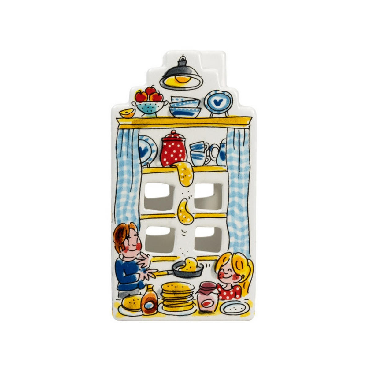 LICHTHAUS Gemütliche Tage - Gemütlich zusammen in Bunt - 15cm - Multicolor, Keramik (8.1/15/8.1cm) - Blond Amsterdam