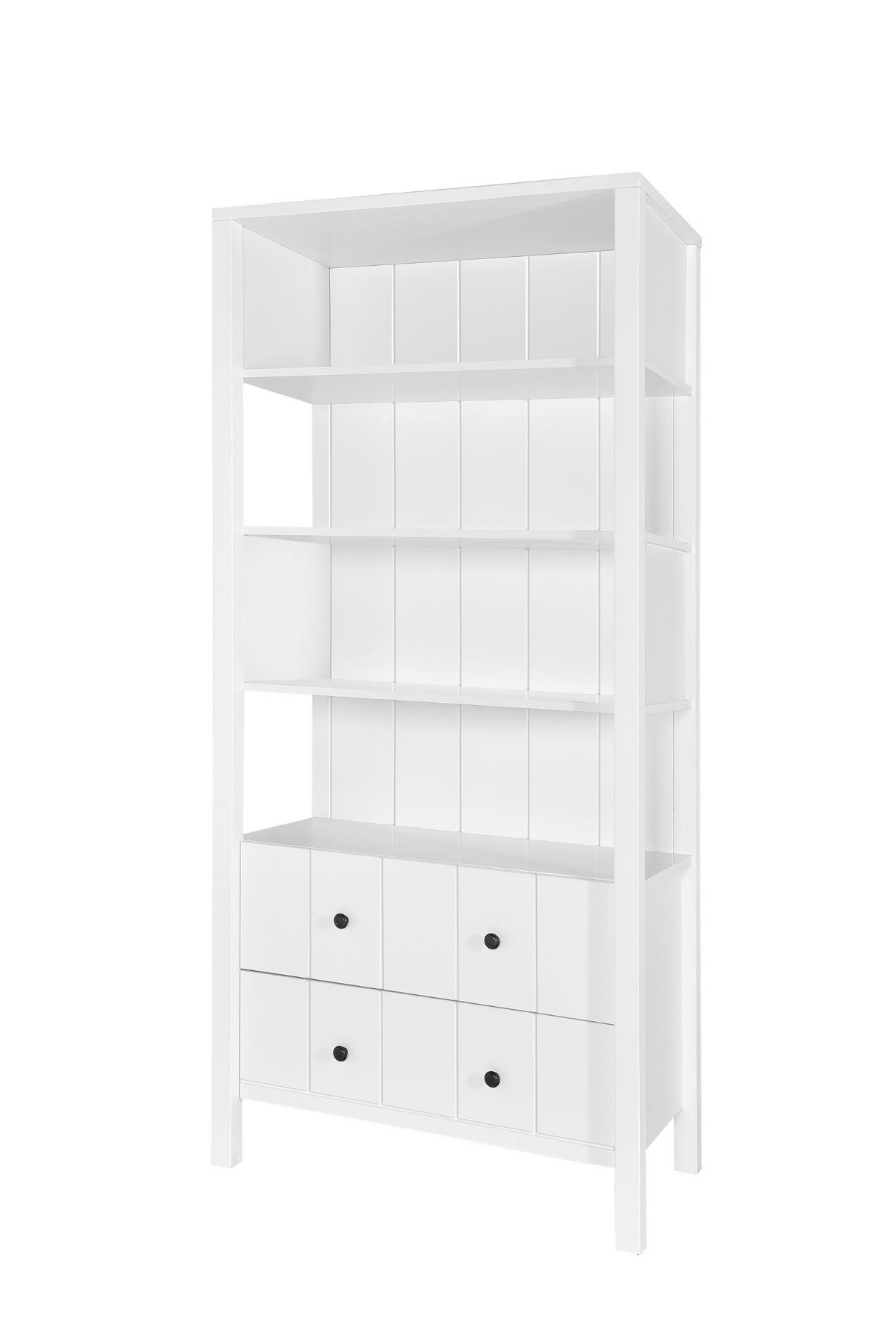 KINDERREGAL Allpin - Weiß, Holzwerkstoff (86.6/190/46cm) - RAUMHIRSCH FURNITURE