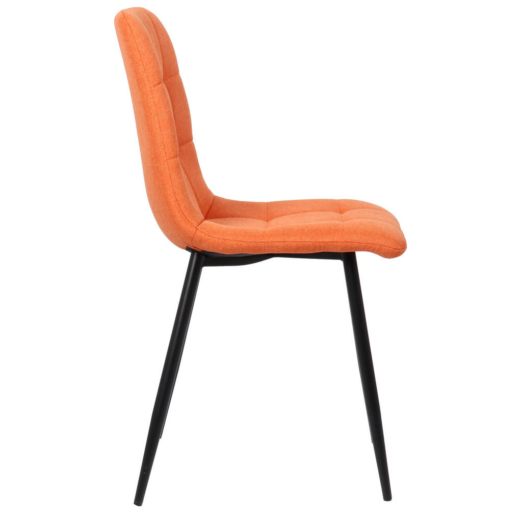 Thumbnail - TPFLiving Esszimmerstuhl, Orange, Textil, 45x88x52 cm, Esszimmer, Stühle, Esszimmerstühle, Vierfußstühle