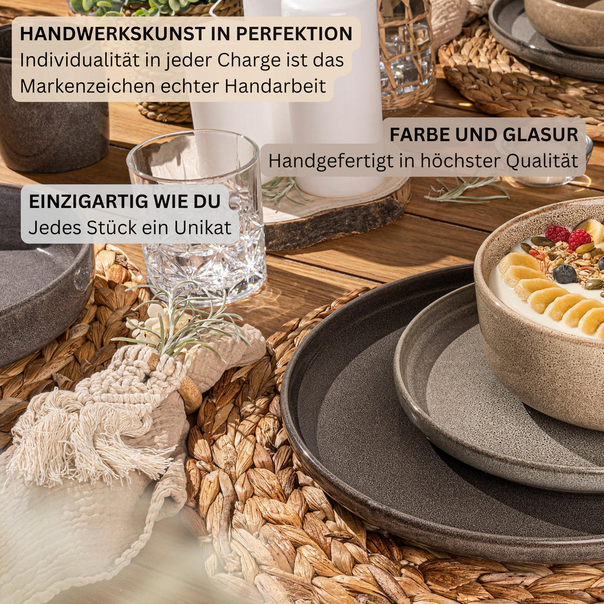 SCHALEN SET KAIRO - 4 teilig aus Steingut - Multicolor, Keramik (26.5cm) - Sänger