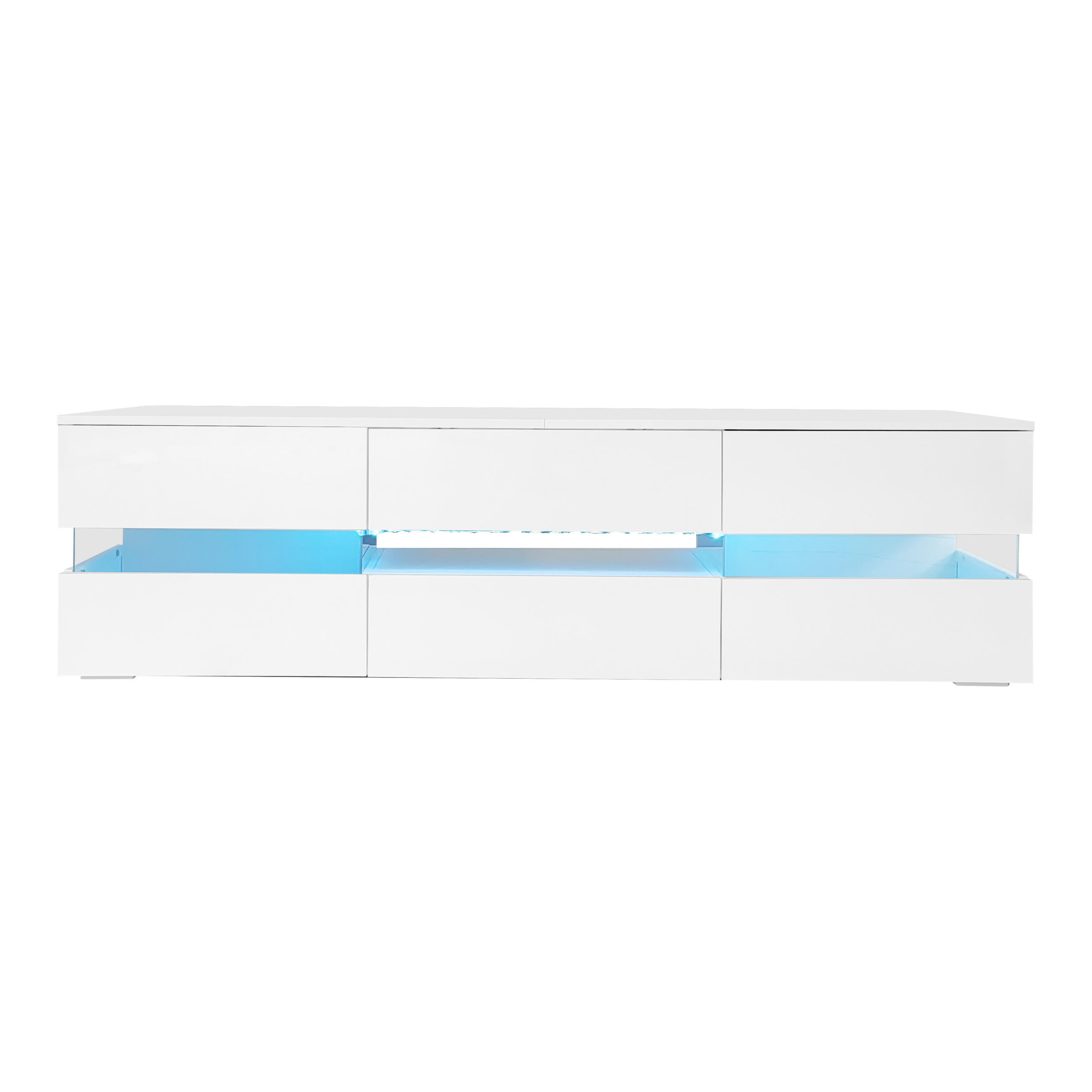 TV-MÖBEL Ravenna Weiß 160/39/45 cm - Weiß, Holzwerkstoff (160/45/39cm) - PANGIVO