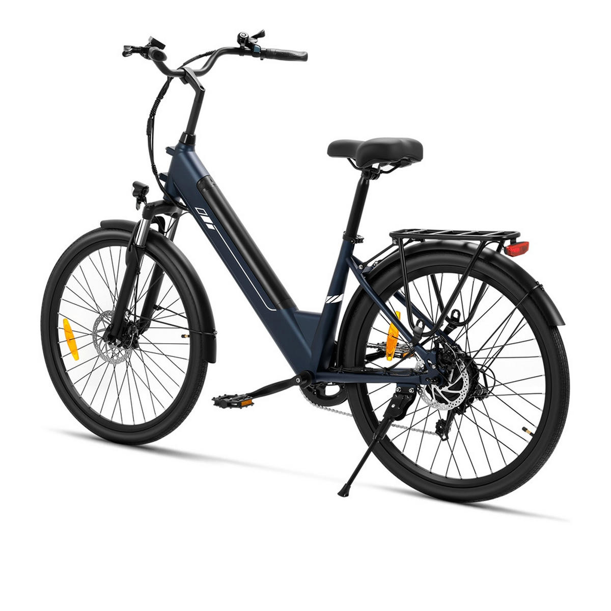 E-BIKE Foride Roamer 2 ST – Kraftvoller Motor, 100 km Reichweite tiefem Durchstieg - Blau, Metall (25cm)