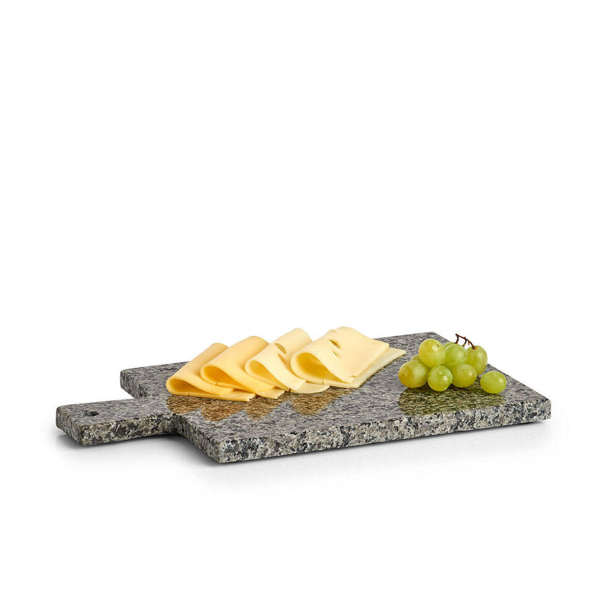 SERVIERBRETT Granit 30/18 cm - Grau, Stein (18/1/30cm) - ZELLER