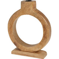 KERZENSTÄNDER Mangoholz 21/25 cm - Braun, Holz (21/25/5cm) - Home Styling Collection