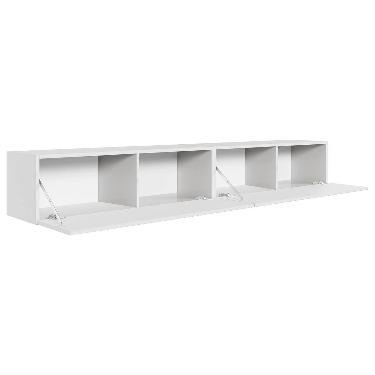 TV stolek Veldio závěsný bílý 200/28/32 cm - bílá, kompozitní dřevo (201.6/28.5/31.6cm) - Selsey