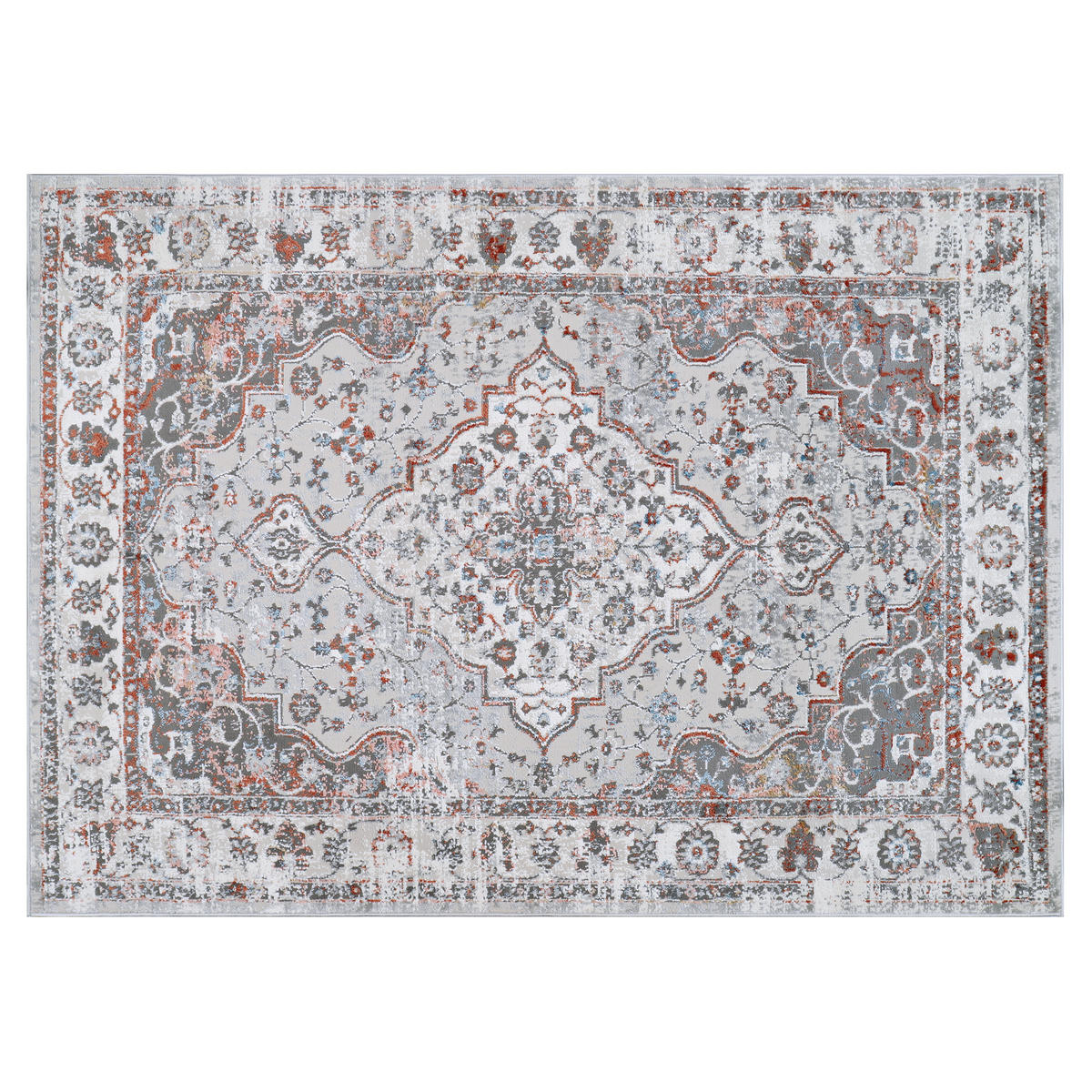 TEPPICH VALLEY Hellgrau Blau 300/400 cm - Blau, Textil (300/400cm) - Tapiso