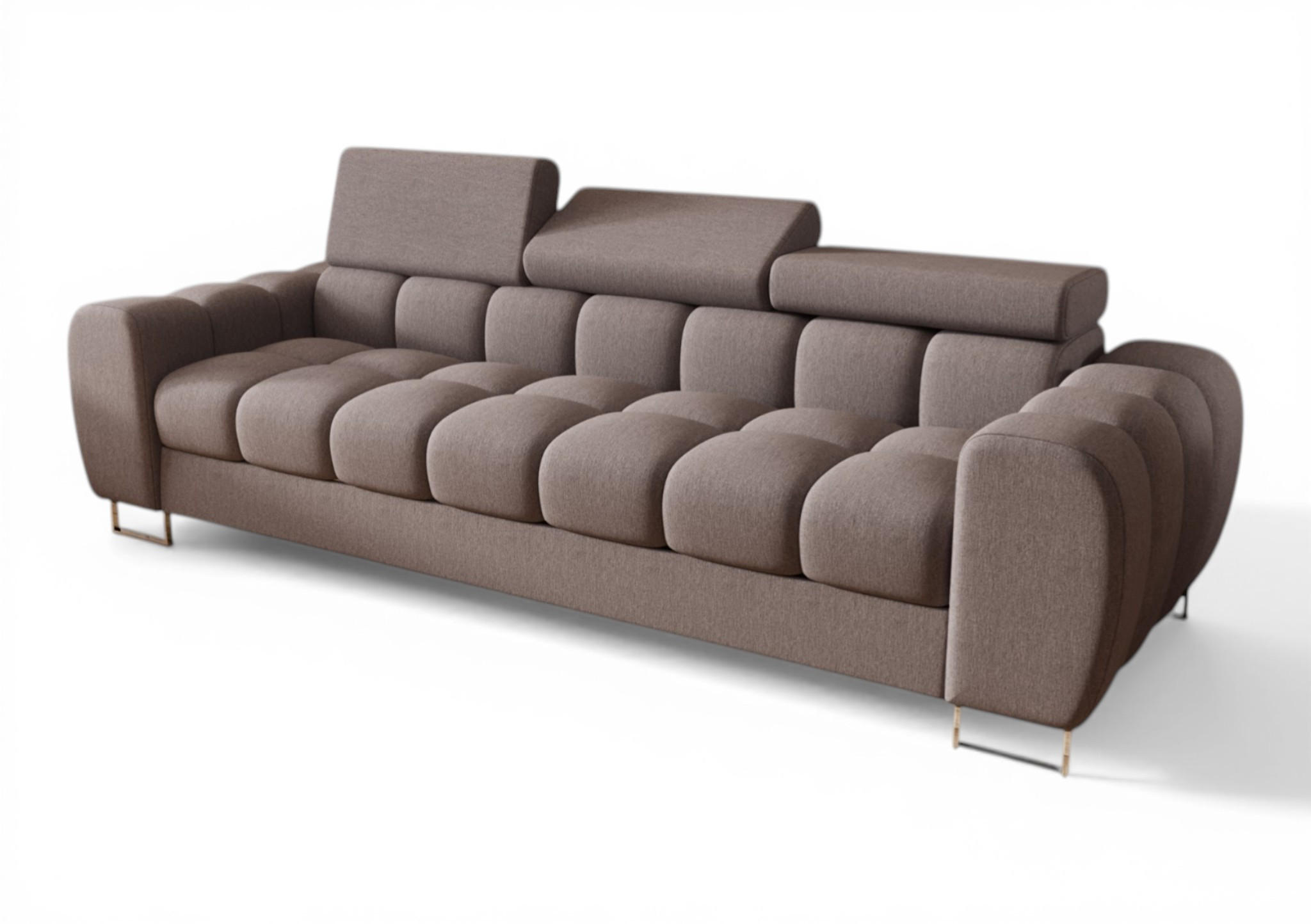 Fun Möbel Sofa Grau 265x95x97 cm