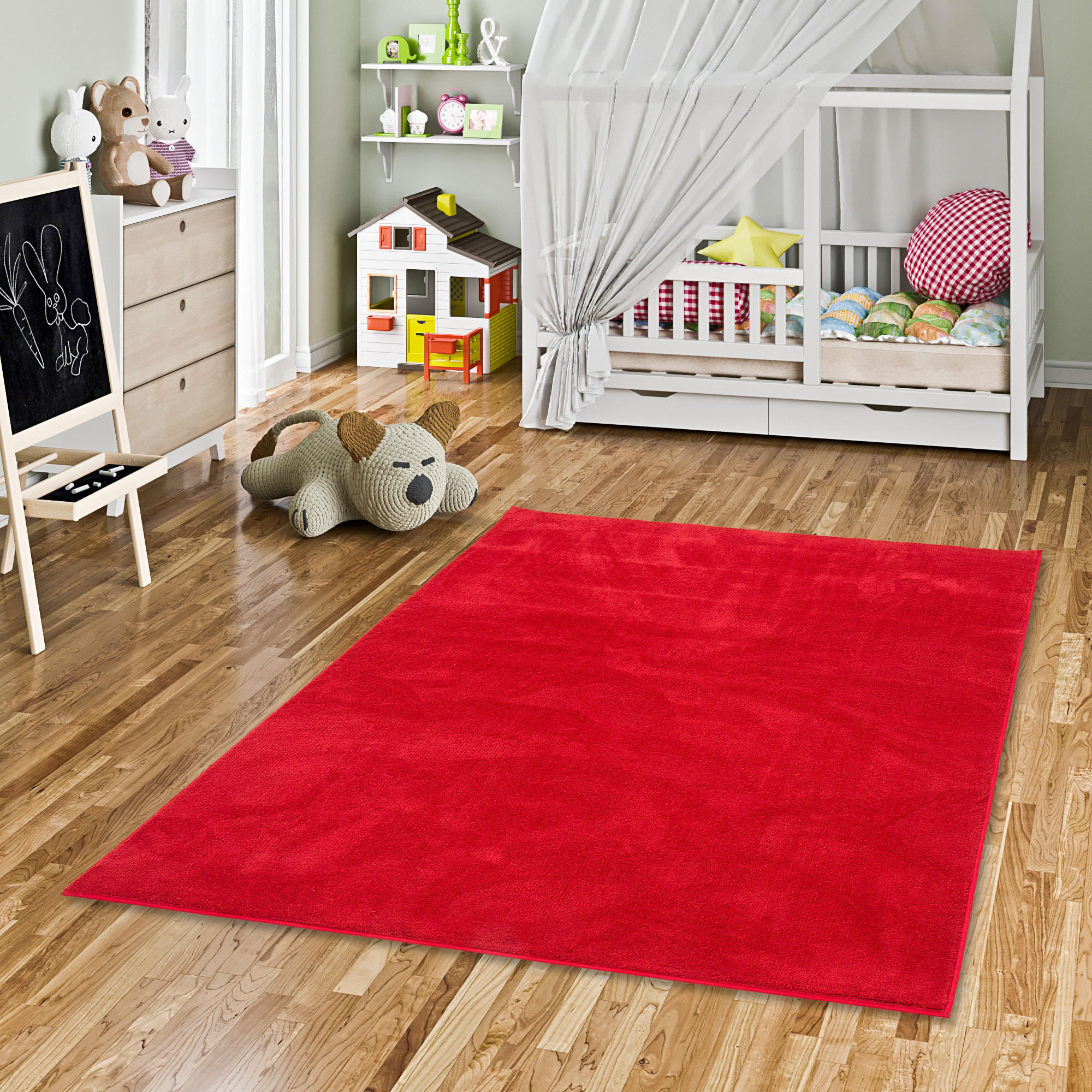 HOCHFLOR LANGFLOR TEPPICH SUPER SOFT MELIA KIDS - Rot, Textil (160/230cm) - Pergamon