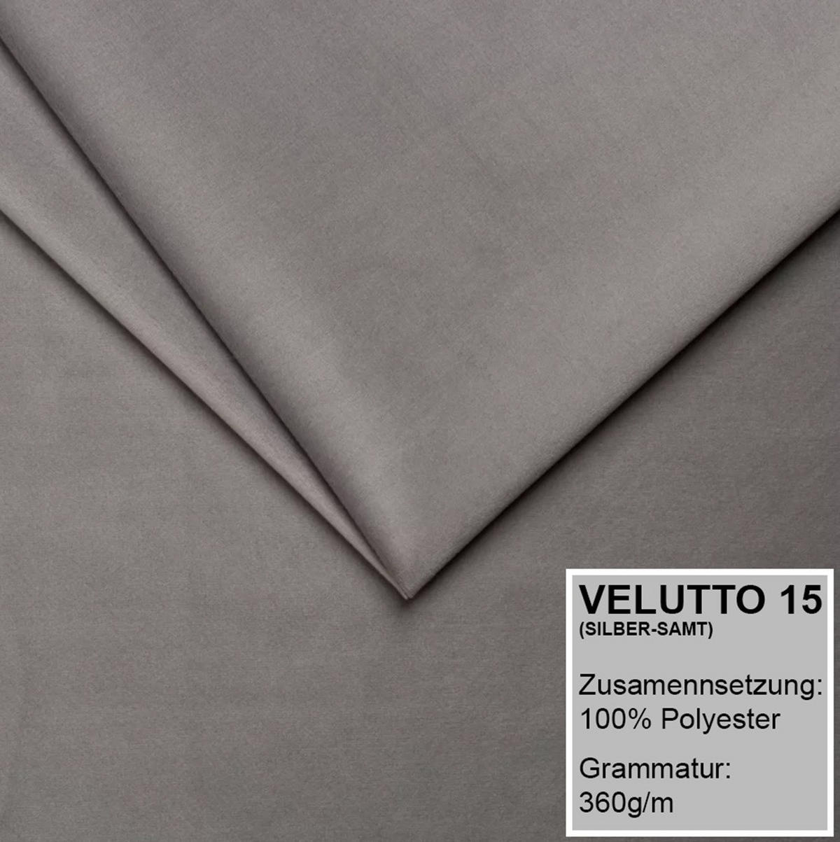 POLSTERBETT SONIC mit Matratze H2 90x200 Hellgrau - Hellgrau, Textil (90/200cm) - A&J MöbelLand