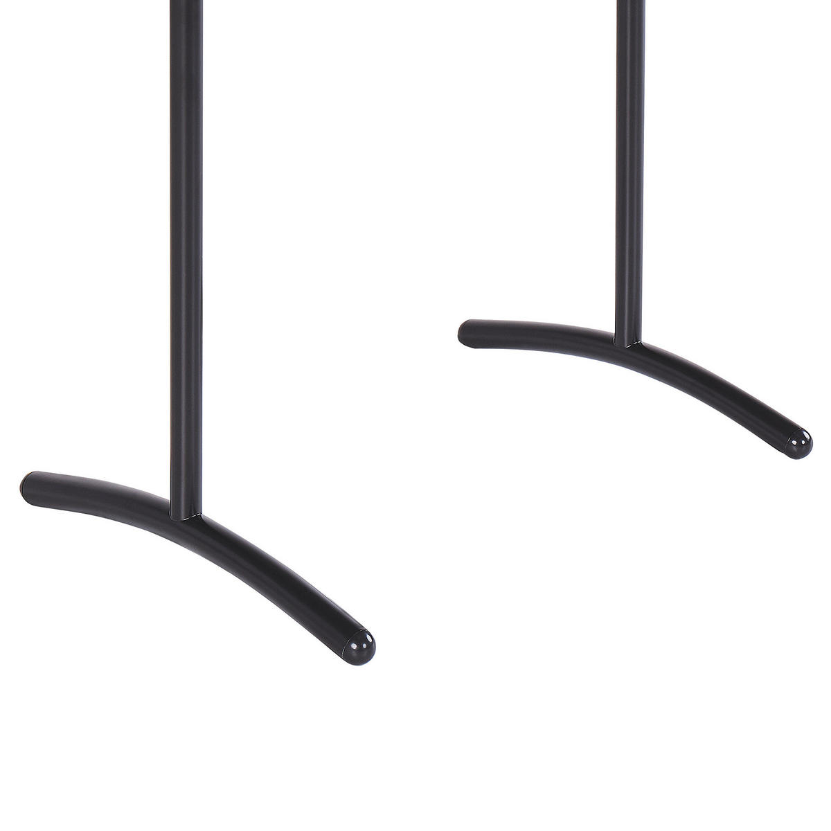 HANDTUCHSTÄNDER Stahl schwarz 51 x 91 cm Yopal - Schwarz, Metall (51/91/37cm) - Beliani