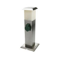 LED WEGELEUCHTE Edelstahl Silber - Silberfarben, Metall (15.5/40/15.5cm)