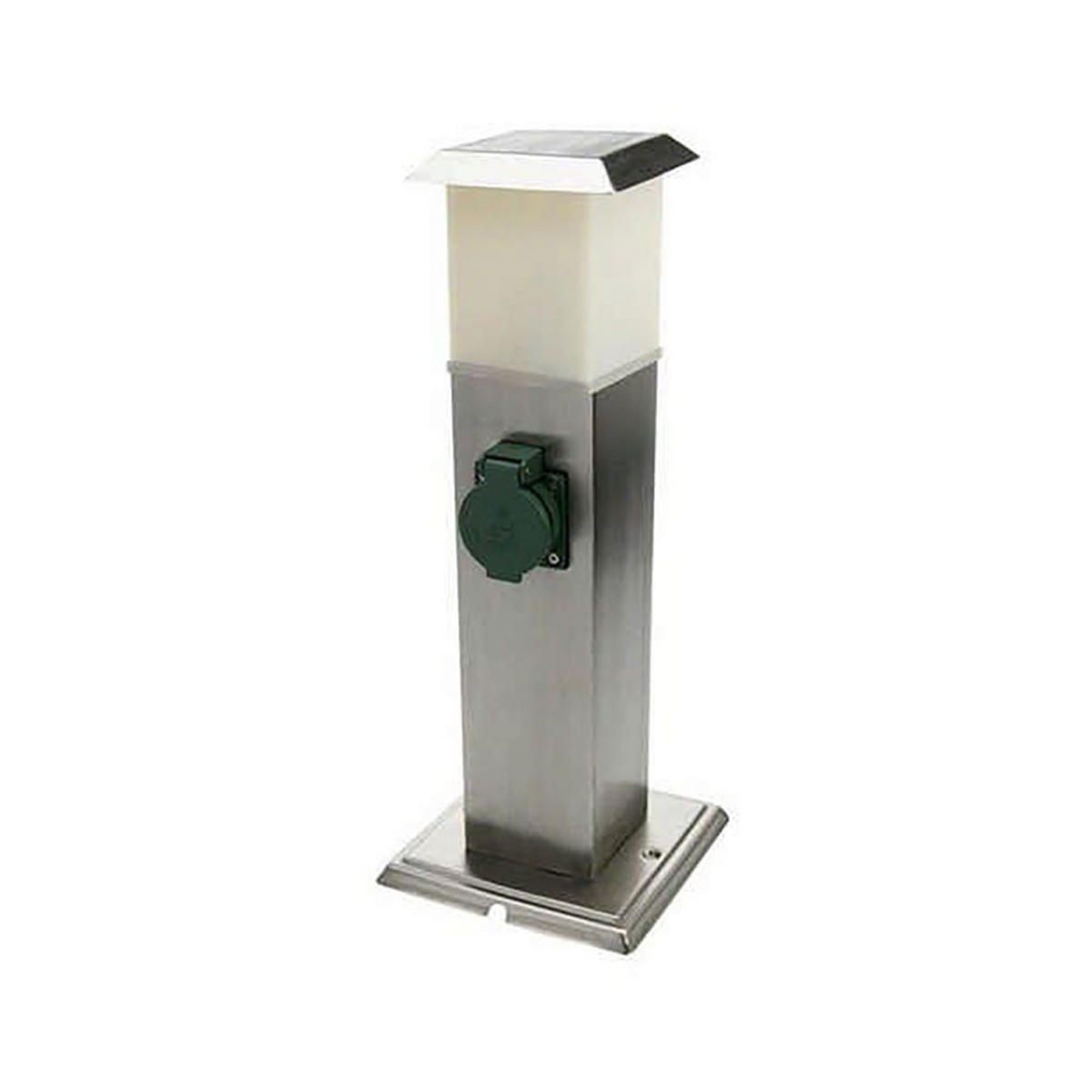 LED WEGELEUCHTE Edelstahl Silber - Silberfarben, Metall (15.5/40/15.5cm)