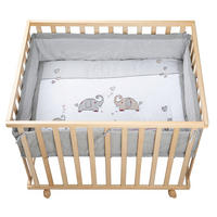 LAUFGITTER 100x75, Jumbo twins grau - Naturfarben, Holzwerkstoff (73/72/98.5cm) - Roba