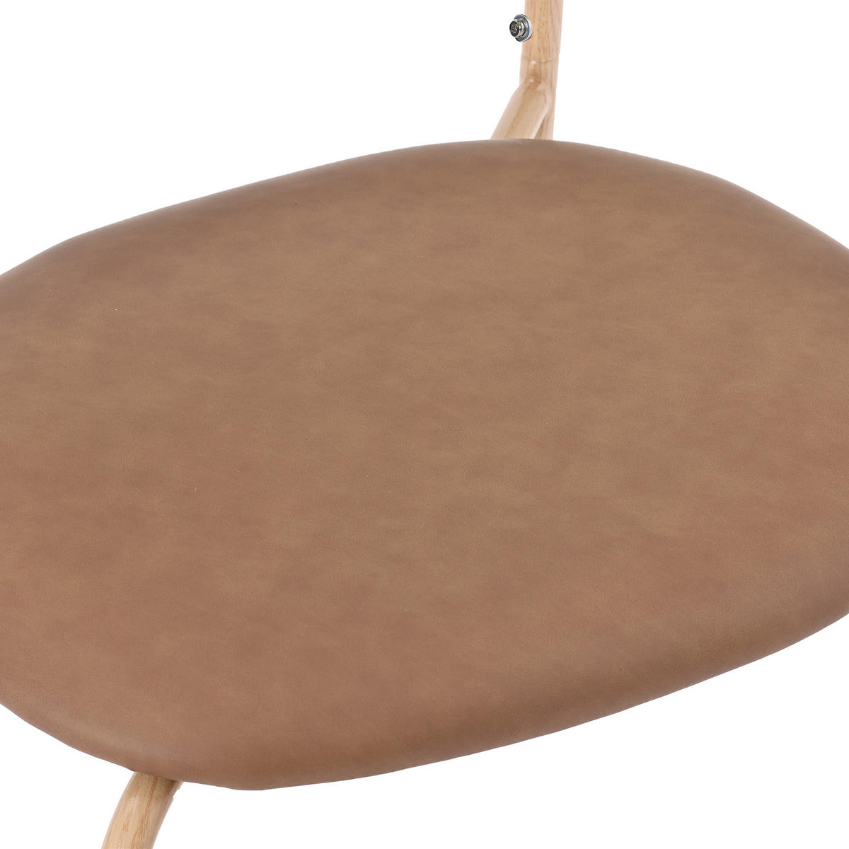 ESSZIMMERSTUHL 4er Set Rattan Braun Metallbeine - Braun, Leder (47/80/46cm) - FLIEKS