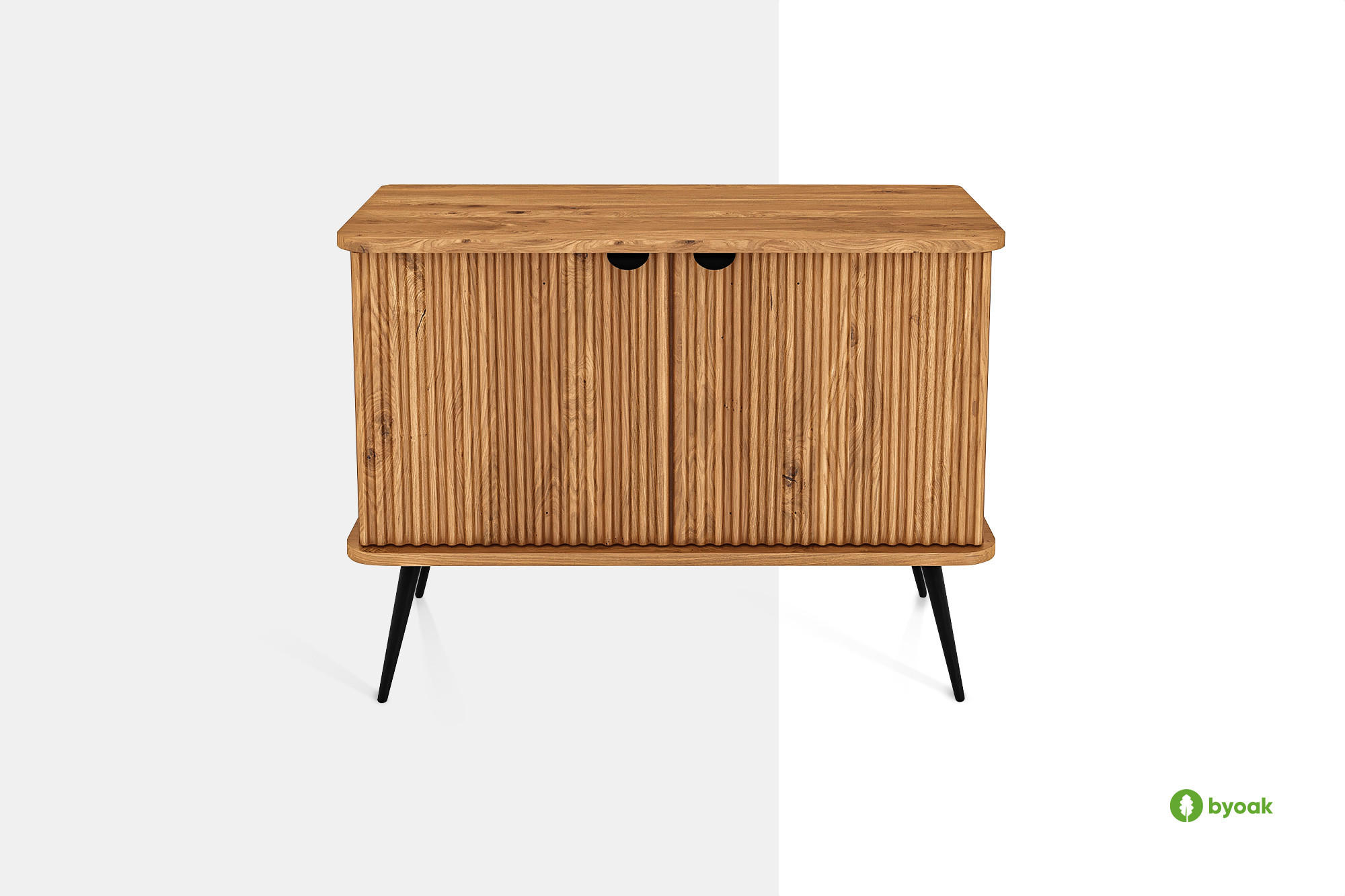 KOMMODE LINA - Wildeiche, Holz (97/72/46cm) - byoak