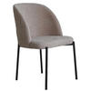 STUHL Kris bouclé beige - Beige/Schwarz, Textil/Metall (53/84/53cm) - INKA furniture