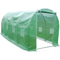 GEWÄCHSHAUSFOLIE serre tunnel de jardin althea - 9m² - 4.5 x 2 x 2 Grün - Grün, Kunststoff (45/45cm) - Habitat Garten