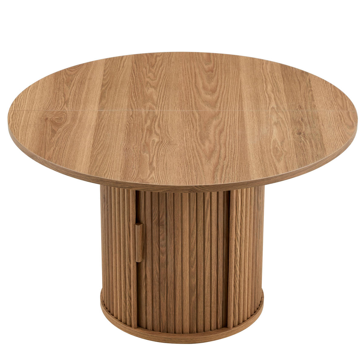 ESSTISCH rund 120/120/75 cm walnuss aus Holzwerkstoff mit Doppellager - Walnussfarben, Holzwerkstoff (120/120/75.5cm) - OKWISH