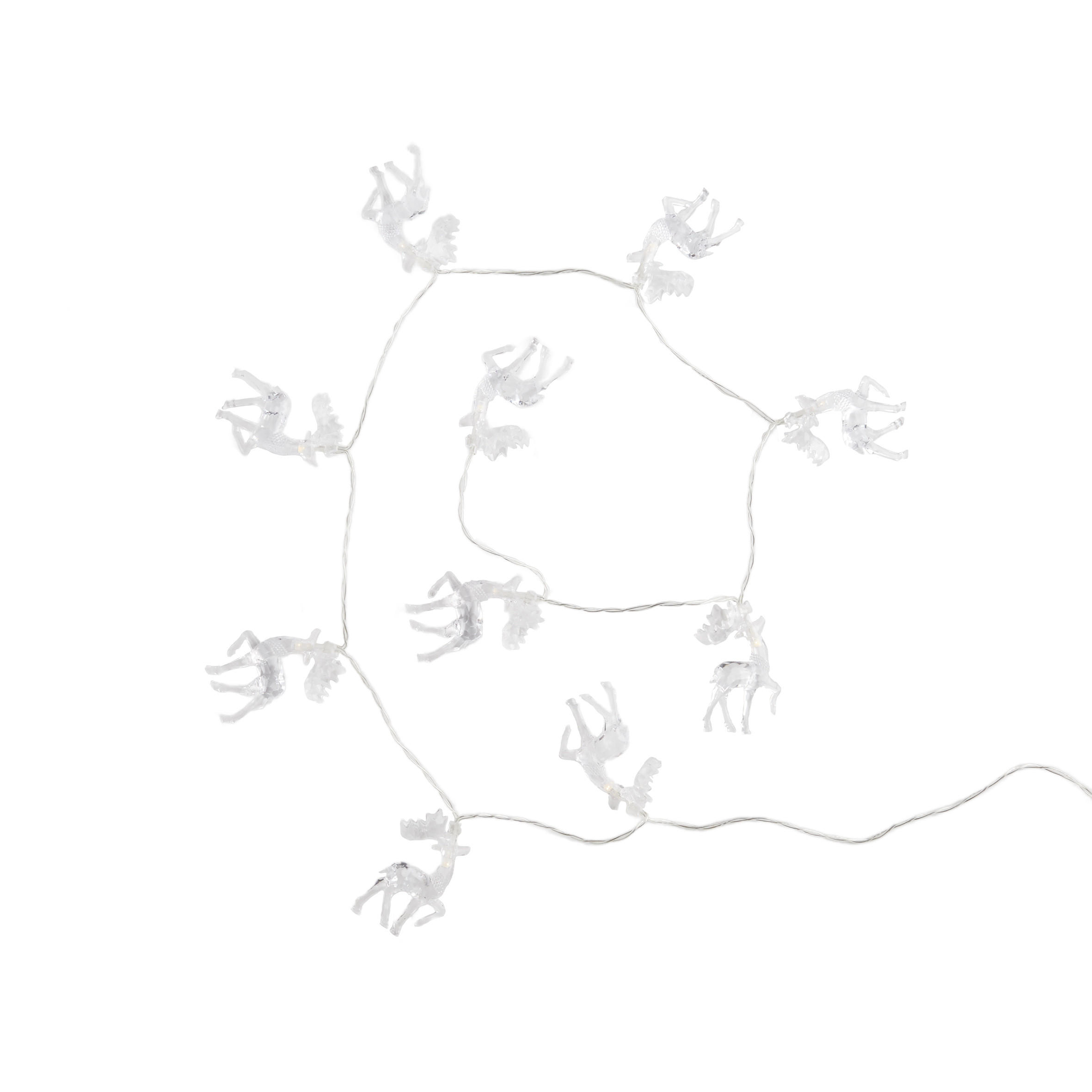 LICHTERKETTE Derione, Transparent, 135 cm, Dekorative Weihnachtsdeko - Transparent, Kunststoff (135cm) - home&you