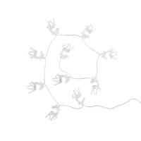 LICHTERKETTE Derione, Transparent, 135 cm, Dekorative Weihnachtsdeko - Transparent, Kunststoff (135cm) - home&you