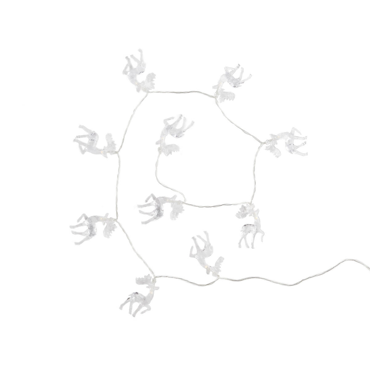 LICHTERKETTE Derione, Transparent, 135 cm, Dekorative Weihnachtsdeko - Transparent, Kunststoff (135cm) - home&you