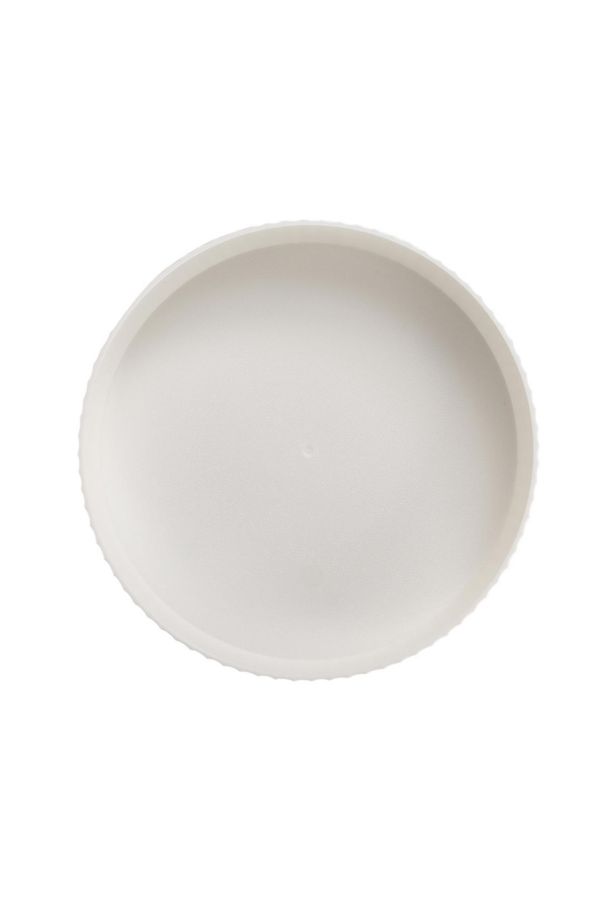DREHTELLER aus ABS HIPS Kunststoff in Perlweiß Rund 360° drehbar Elegantes Design 28 x 28 x 10 cm - Weiß, Kunststoff (28/10/28cm) - Livingandhome