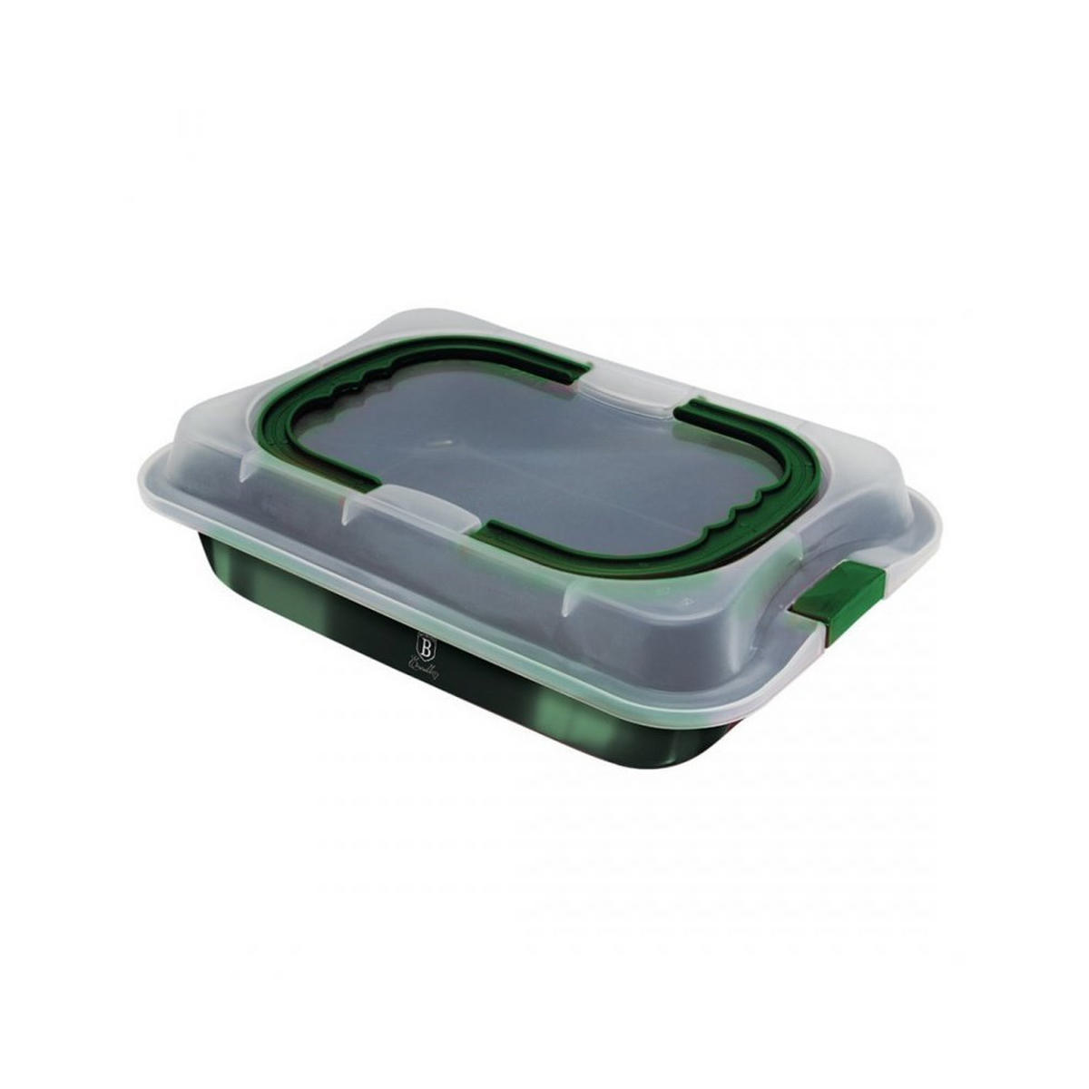 BACKFORM Grün 36.5/24.5/5.5 cm 45850 - Grün, Metall (24.5/5.5/36.5cm) - Berlinger Haus