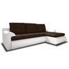 ECKSOFA Santi, Seite: Rechts - Weiß/Braun, Holz/Textil (226/152cm) - Sofnet