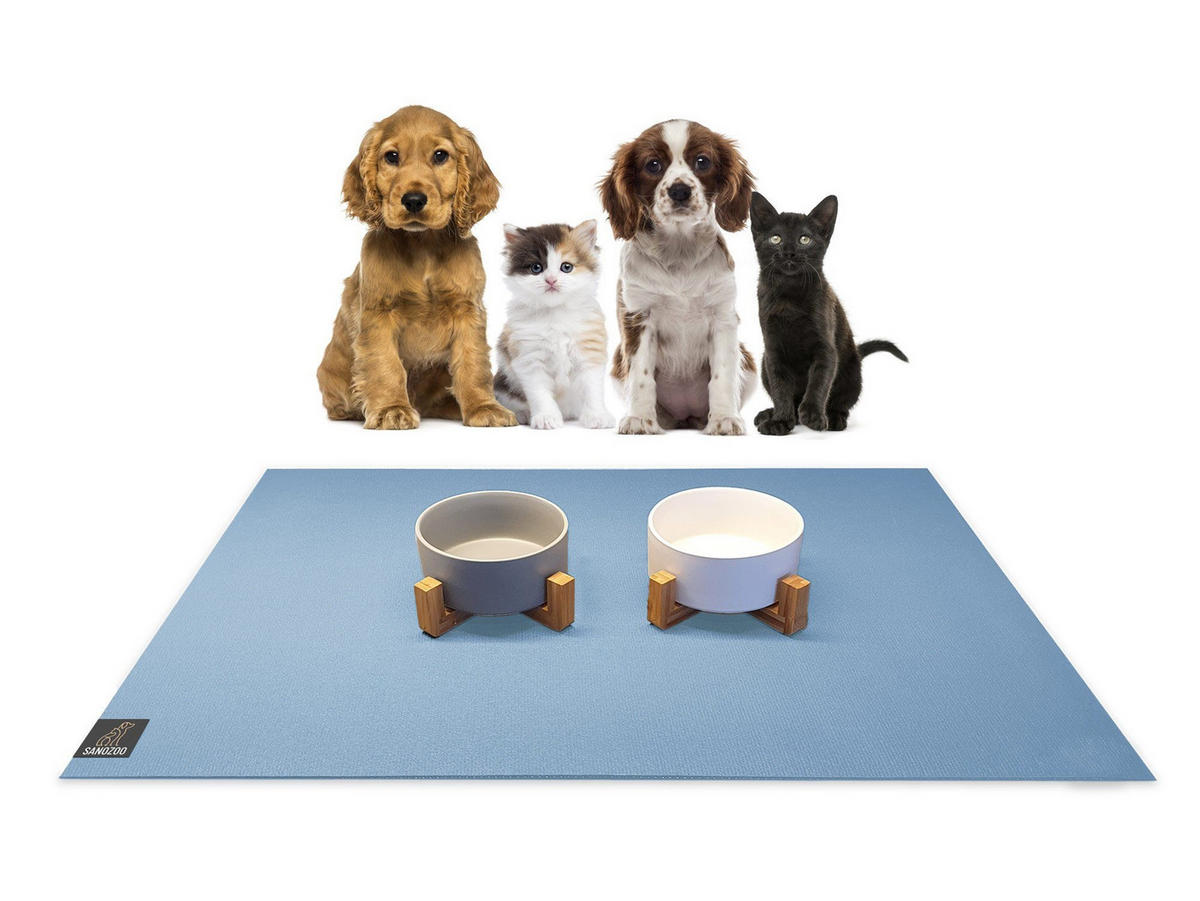 NAPFUNTERLAGE, Öko-Tex, Rechteckig Set 30/40+40/60 cm Hellblau - Hellblau, Textil (40/60cm) - SANOZOO