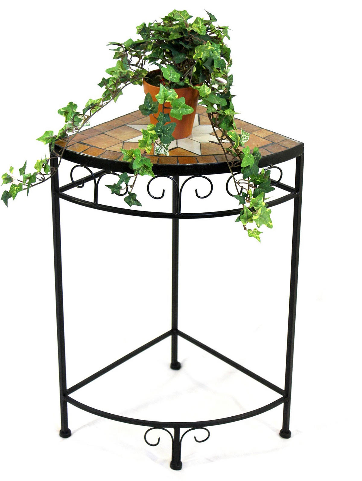 BLUMENHOCKER Metall Mosaik 62 cm 12013 L - Schwarz, Metall (30/62/30cm) - DanDiBo