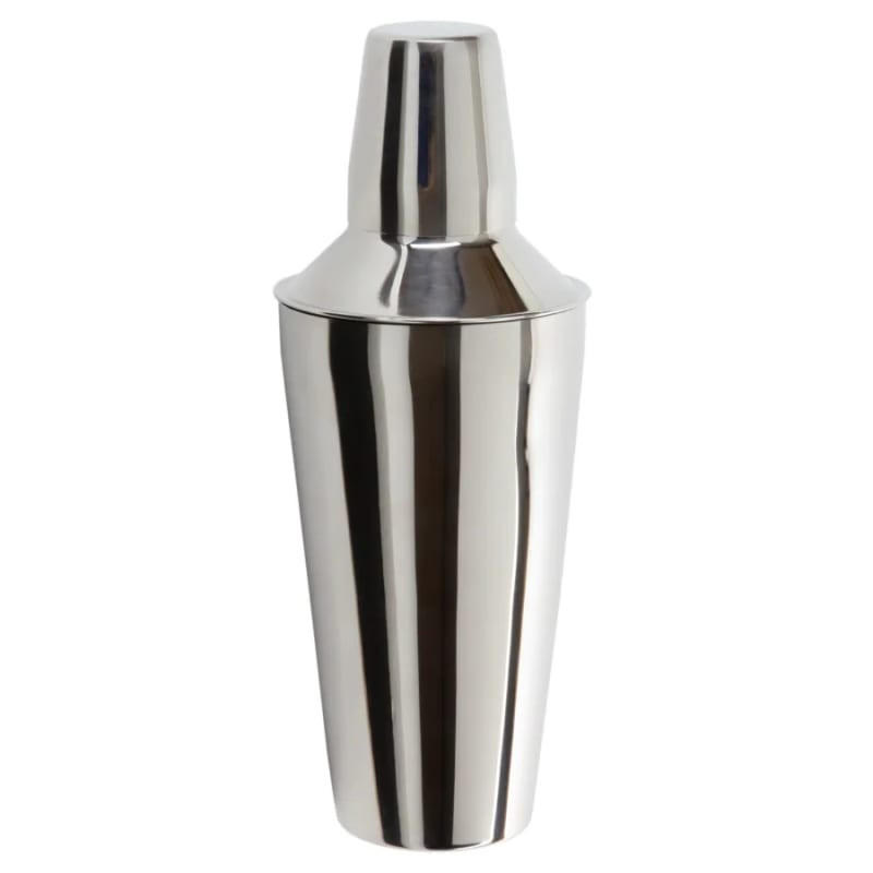 COCKTAILSHAKER, 3-teilig, 750ml, mit Barsieb - Edelstahlfarben, Metall (9.5/9.5/26cm) - ich-zapfe