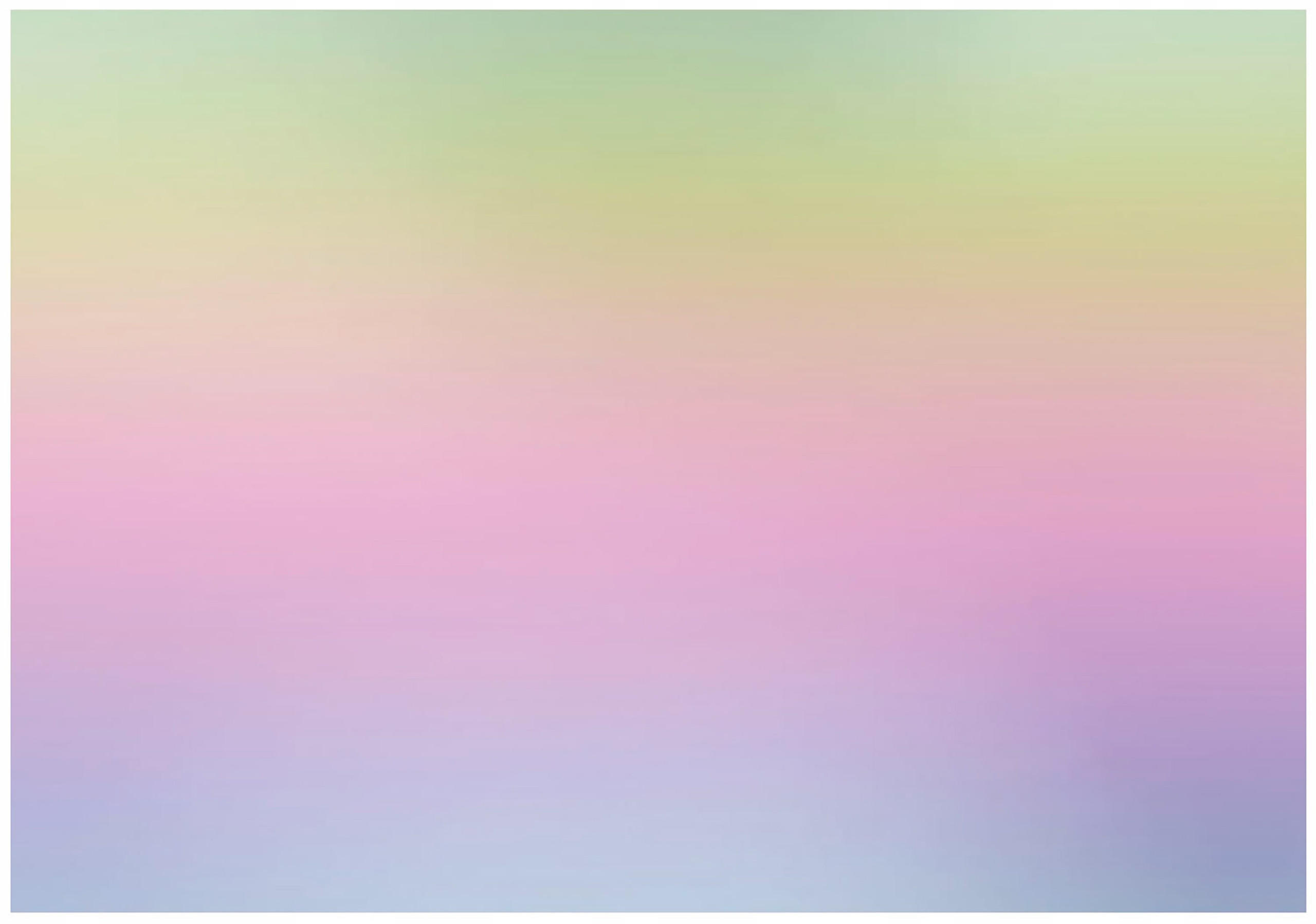 TAPETE Kinderzimmer Pastellfarbener Regenbogen 350x250 - Multicolor, Papier (350/250cm) - Wallarena