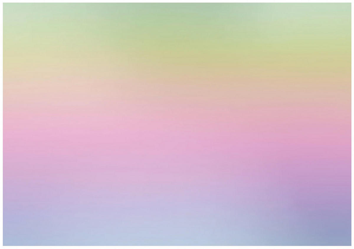 TAPETE Kinderzimmer Pastellfarbener Regenbogen 350x250 - Multicolor, Papier (350/250cm) - Wallarena