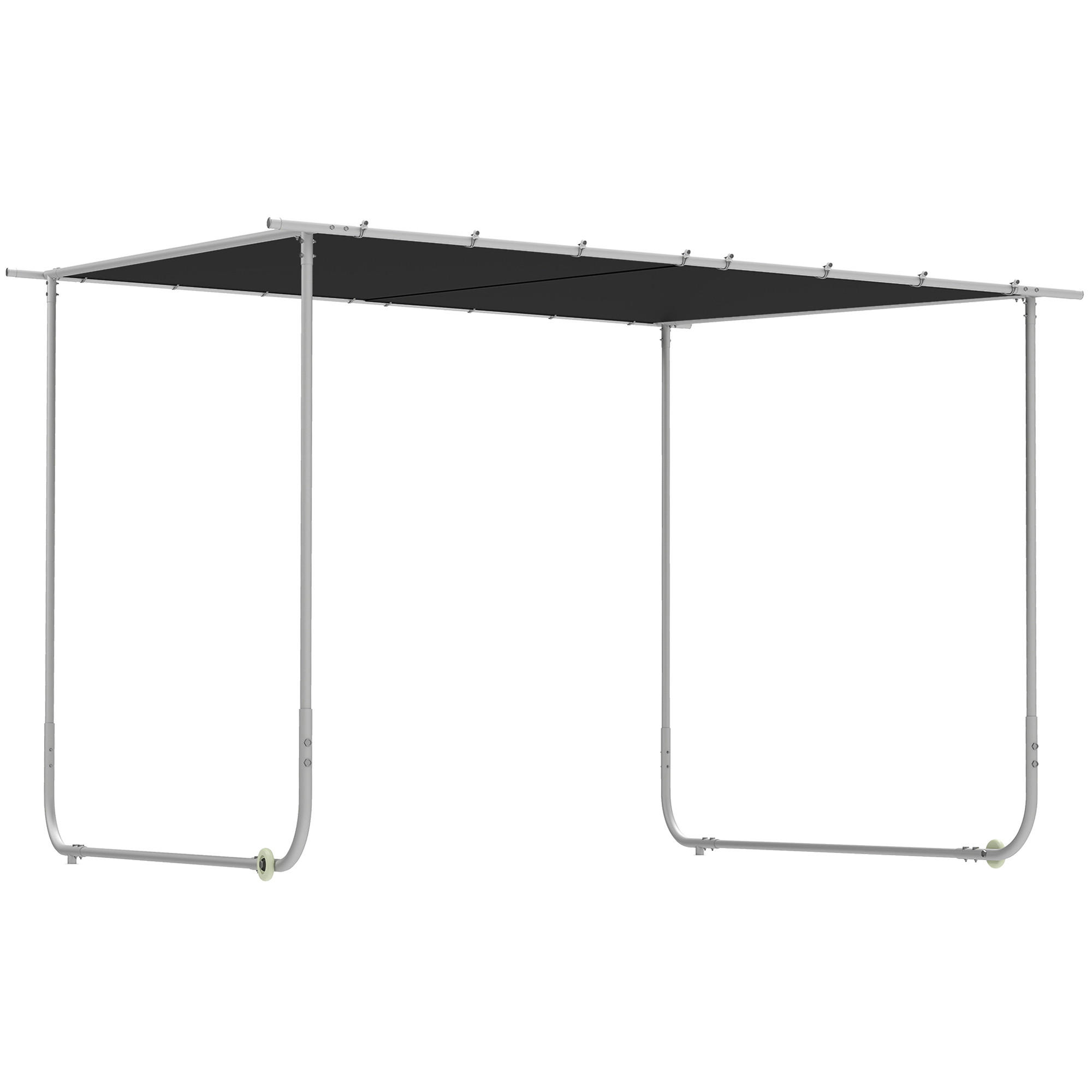 PERGOLA, Pavillon, Oxford, Dunkelgrau - Dunkelgrau, Textil/Metall (302/250/302cm) - Outsunny