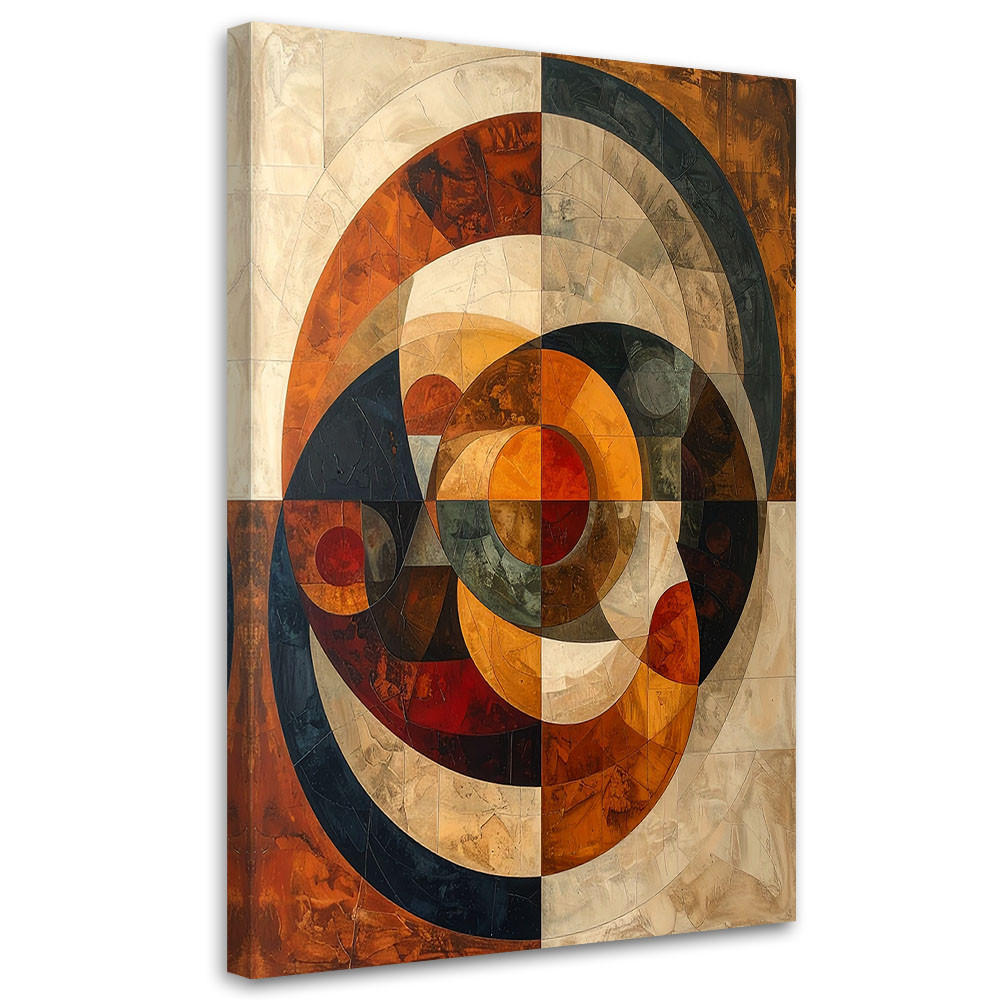 LEINWANDBILD Abstraktion 80x120cm - Braun, Textil (80/120cm) - Feeby