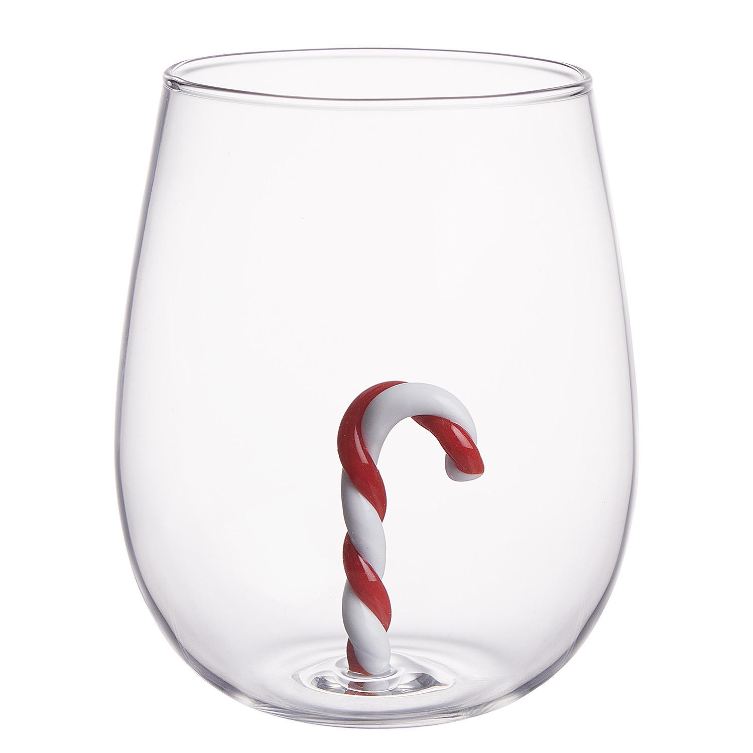 TRINKGLAS Merry & Joy Candy Cane - Transparent, Glas (0.45L) - Butlers