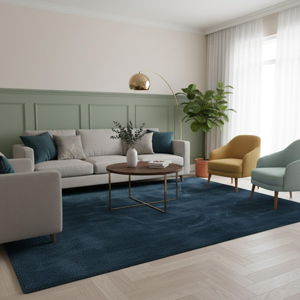 FELLTEPPICH SUPER SOFT PEARL - Dunkelblau, Textil (200/290cm) - Pergamon