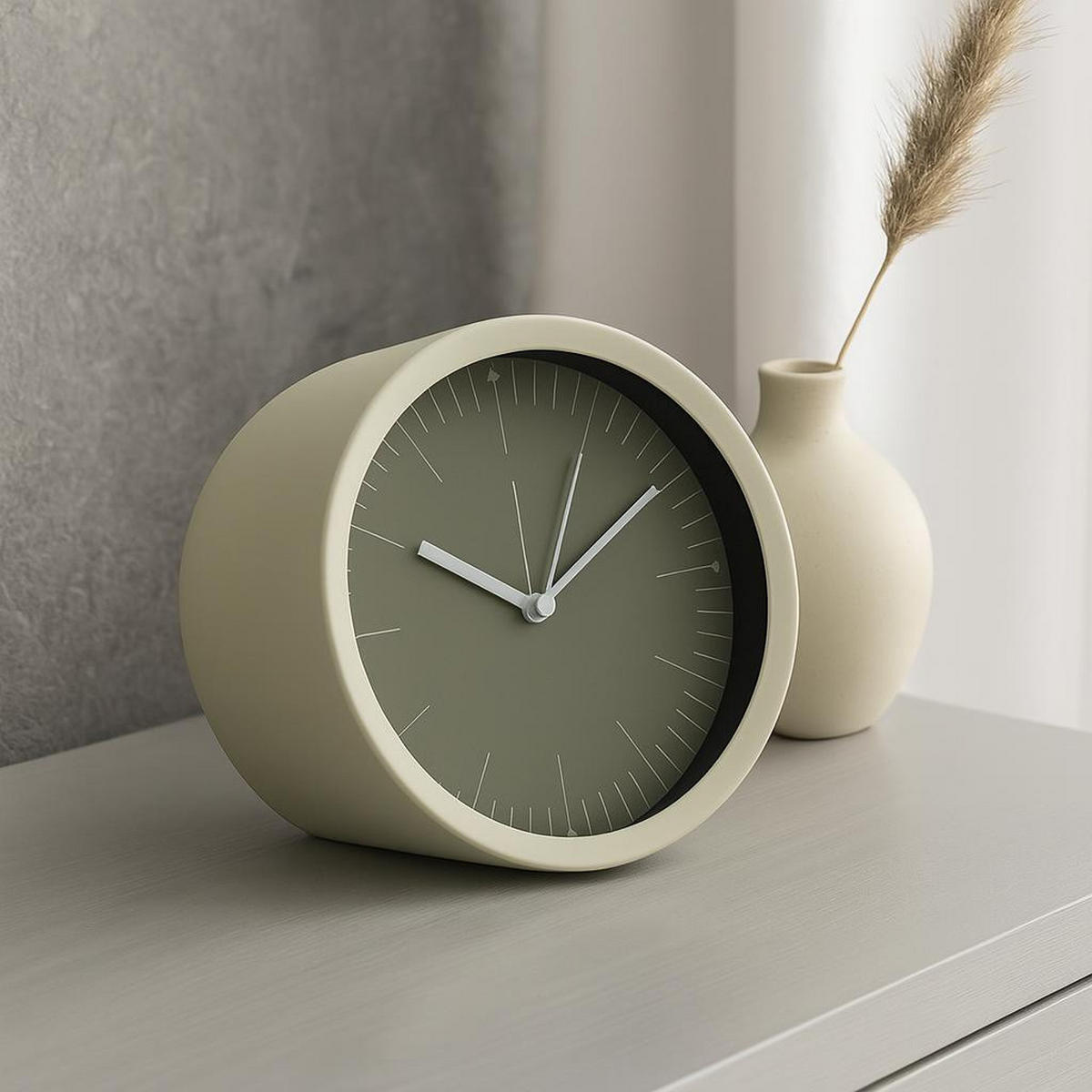 STANDUHR für die Kommode Gist 15/15/8 cm - Grün, Metall (15/8/15cm) - Home Styling Collection