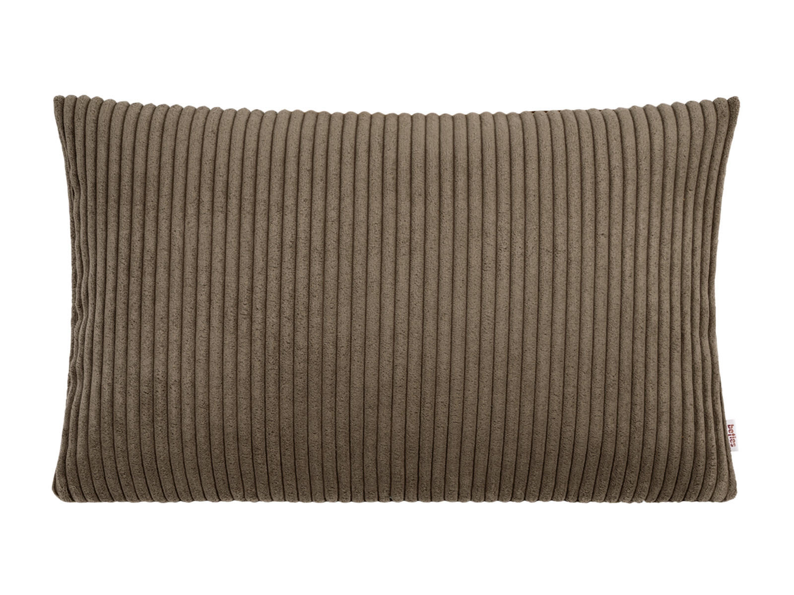 KISSENHÜLLE HYggelig No.2 Block Cord-Samt umbra-braun 50/30 cm - Braun, Textil (30/50cm) - beties Heimtextil