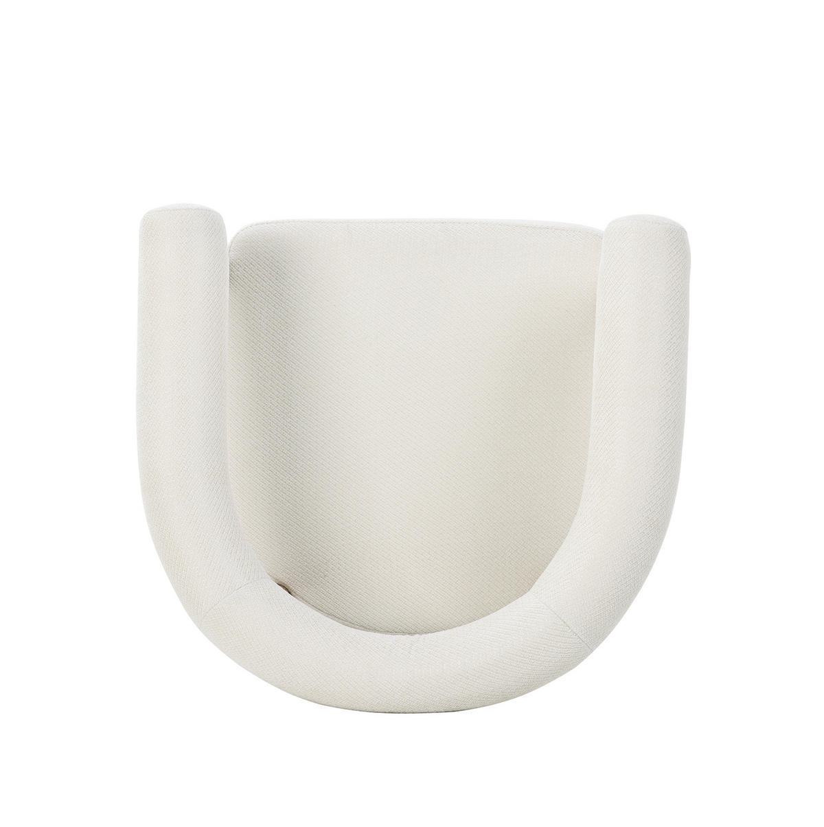 STUHL 4er-Set gepolstert Metallgestell White - Weiß, Holz (40.5/78/48.6cm) - Meubliv