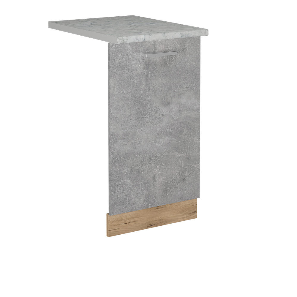 KRYT MYČKY NÁDOBÍ R-Line Beton - šedá/medově dubová, kompozitní dřevo (45/81.8/1.6cm) - Vicco