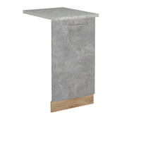 KRYT MYČKY NÁDOBÍ R-Line Beton - šedá/medově dubová, kompozitní dřevo (45/81.8/1.6cm) - Vicco