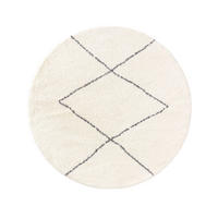 HOCHFLORTEPPICH rund Benno Cream ø 120 cm rund - Creme, Textil (120/120cm) - benuta Nest