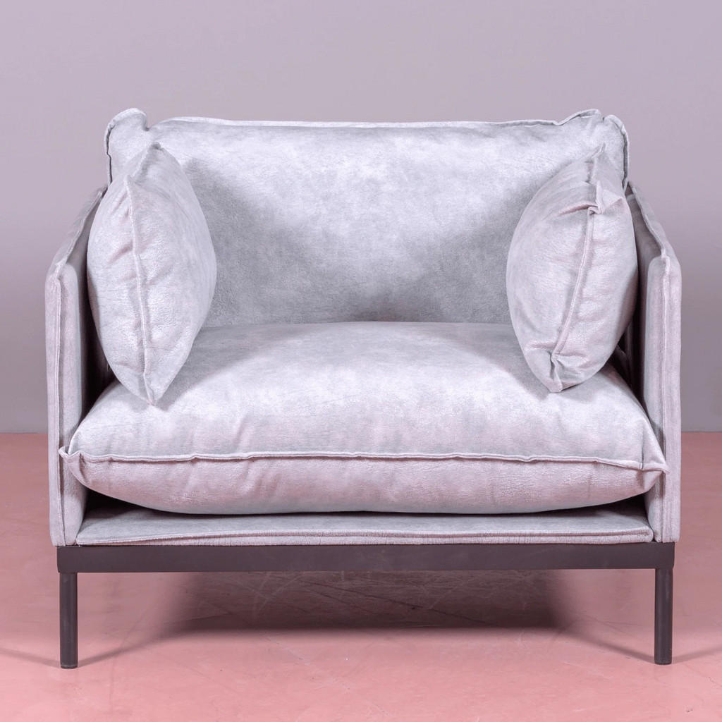 Thumbnail - Nest Dream 1-Sitzer-Sofa, Grau, Textil, 88x60x80 cm, Wohnzimmer, Sessel, Polstersessel