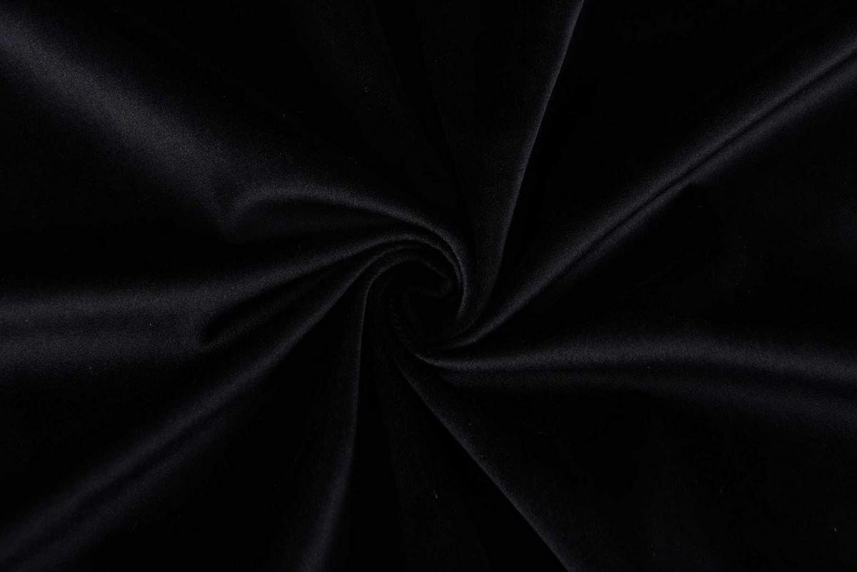 VORHANG MILANO HxB 235x135 cm Schwarz - Schwarz, Textil (135/235cm) - Gardinenbox